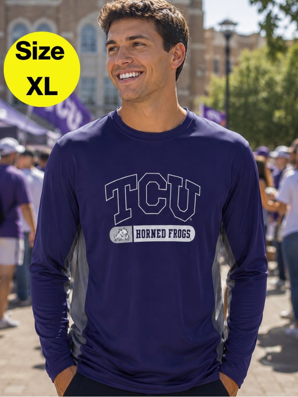 2/for $20 🪩 Mens TCU Long Sleeve Lightweight Shirt (Men's Size XL)